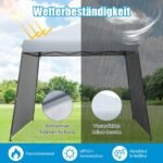 Pop-up paviljonas su markizėmis 3x3m (Pilka)