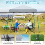 Pop-up paviljonas su markizėmis 3x3m (Pilka)