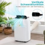 Nešiojamas oro kondicionierius 4-in-1 su šildymu ir aušinimu 12000 BTU (Balta)