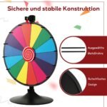 Reguliuojamo aukščio lošimų ratas su stovu (Spalvotas)