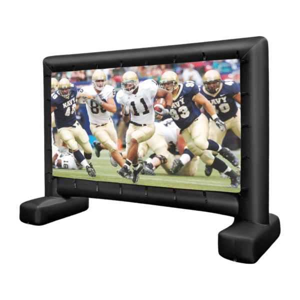 Pripučiama projektoriaus ekrano su stoveliu 16:9 HD (Juoda ir balta)