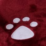 Katės draskyklė su sizalio stulpu ir pliušiniu paviršiumi (Vyno raudona)