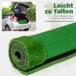 Golf PUTTING treniruočių kilimėlis su trimis skylutėmis 300x100 cm (Žalia)