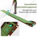 Golfo stalo treniruoklis su automatiniu kamuoliukų grąžinimo mechanizmu (Žalia)