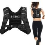 Treniruočių liemenė su 9 kg svoriu (Juoda)