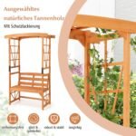 Sodo arka su suolu ir gėlių atramomis (Geltona)