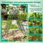 Dekoratyvinis metalinis sodo tinklas 4 vnt. rinkinys 180 x 50 cm (Juoda)