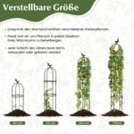 Augalų atrama Obeliskas 176 cm (Juoda)