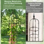 Aukščio reguliuojama augalų atrama su dekoratyviniais antgaliais 2 vnt (Juoda)