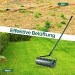 Rankinis vejos aeratorius su metaliniais dygliais 44 cm (Žalia)