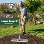 Niveliuojamasis grėblys ergonomiška rankena (Sidabrinė)