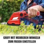 Belaidė krūmapjovė ir žoliapjovė su keičiamais peiliais (Raudona)