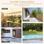 Lauko rūbų spinta su akacijos medžio stalviršiu ir atviru skyriumi (Pilka)