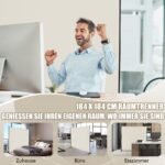 Sulankstoma kambario pertvara su ratukais 184 cm (Smėlio)