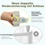 Aukštas reguliuojamas vaikiškas lovos apsaugos bortelis su šonine kišene (Pilka)