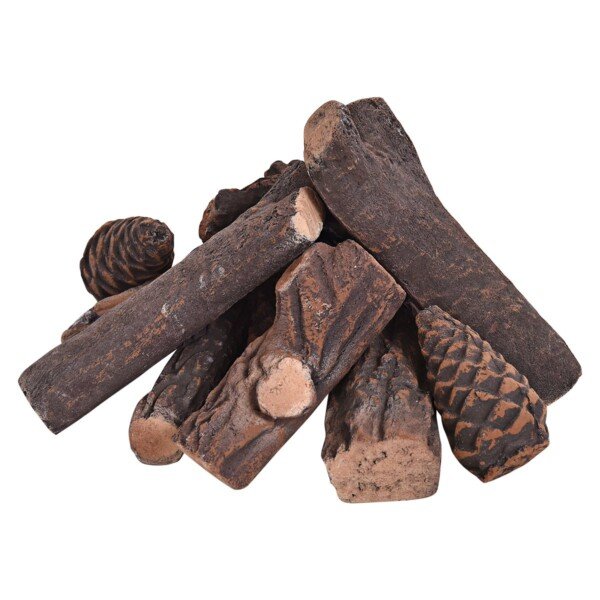 Keraminis malkų rinkinys židiniams (9 vnt.) (Ruda)