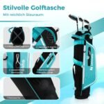 Pilnas vaikų golfo komplektas 8-10 metų (Mėlyna)