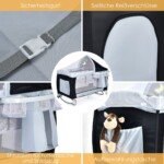 Daugiafunkcė kelioninė lovelė-maniežas su supamąja funkcija (Juoda)