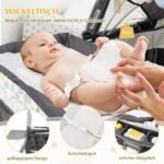 Universalus 4-in-1 vaikiškas kelioninis lovelis-transformeris su čiužiniu (Pilka)