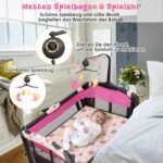 Daugiafunkcis vaikiškos lovytės-nešyklės komplektas (Juoda)