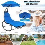 Supamoji gultavietė su atrama ir stogeliu (Mėlyna)