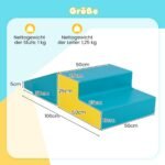 Minkštos laipiojimo kaladėlės vaikams (2 vnt) (Geltona)