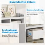 Mobilus biuro stalčius su reguliuojamomis lentynomis (Balta)