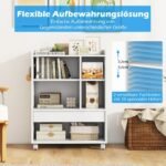 Mobilus biuro stalčius su reguliuojamomis lentynomis (Balta)