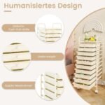 Vežimėlis su dešimčia stalčių (Balta)