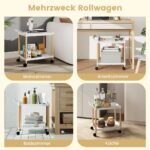 Dvipusis ritininis organizatorius su ratukais (Balta)