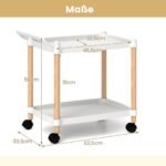 Dvipusis ritininis organizatorius su ratukais (Balta)