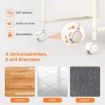 Universalus vežimėlis su 15 stalčių ir metaliniu rėmu (Balta)