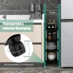 Daugiafunkcis keturių pakopų vežimėlis su šoniniais kabliukais (Juoda)