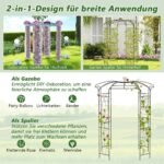 Metalinis arkos formos pavėsinis (Juoda)