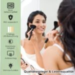 LED apšviečiamasis veidrodis su apsauga nuo rasojimo Ø 60 cm (Sidabrinė)