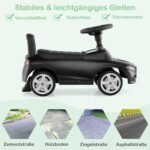 Vaikiškas automobilis su vairu ir daiktadėže (Juoda)