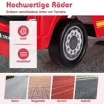 Vaikiškas stumiamasis automobilis su daiktadėže (Raudona)