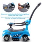 Vaikiškas stumdukas automobilis su nuimama rankena (Mėlyna)