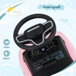 Vaikiškas paspiriamas automobilis su daiktadėže (Rožinė)