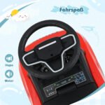 Vaikiškas stumiamas automobilis su daiktadėže (Raudona)