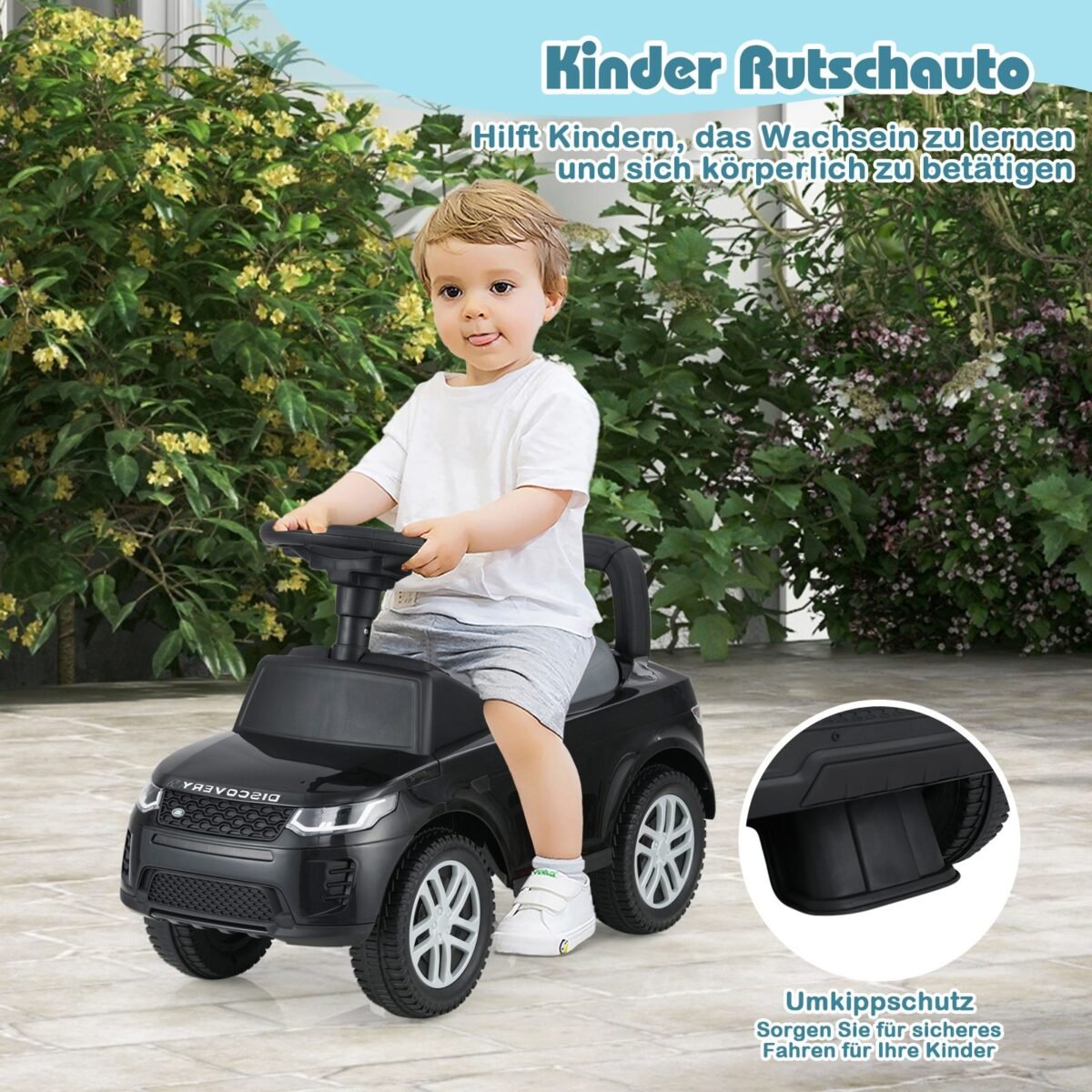 Vaikiškas raideris su daiktadėže (Juoda)