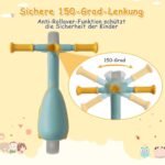 Vaikų balansinis dviratukas su reguliuojamu aukščiu ir dviem ratais (Mėlyna)