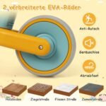 Vaikų balansinis dviratukas su reguliuojamu aukščiu ir dviem ratais (Mėlyna)