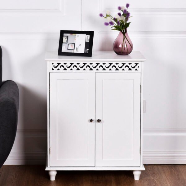 Vonios ir daugiafunkcinė spintelė su daiktadėže (Balta)