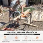 Sulankstomi darbo stovai 2 vnt. 500 kg keliamosios galios (Oranžinė)