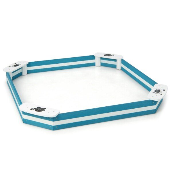 Smėlio dėžė su integruotomis sėdynėmis (Mėlyna)