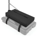 Krepšinio stovų pagrindas su smėlio maišu (Juoda)