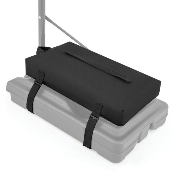 Krepšinio stovų pagrindas su smėlio maišu (Juoda)