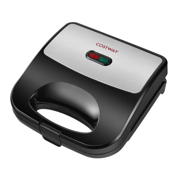 Daugiafunkcis elektrinis sumuštinių keptuvas 750 W (Juoda ir sidabrinė)