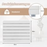 Vonios kilimėlis 60 x 48 cm atsparus vandeniui ir neslystantis (Balta)